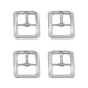 thumbnail image 1 of 4 Unids Broche de Hebilla para de Bricolaje Pin de Rectangular Accesorios para Fabricado Monedero Manualidades Plata, 1 of 8