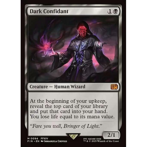MtG Final Fantasy Mythic Rare Dark Confidant #94