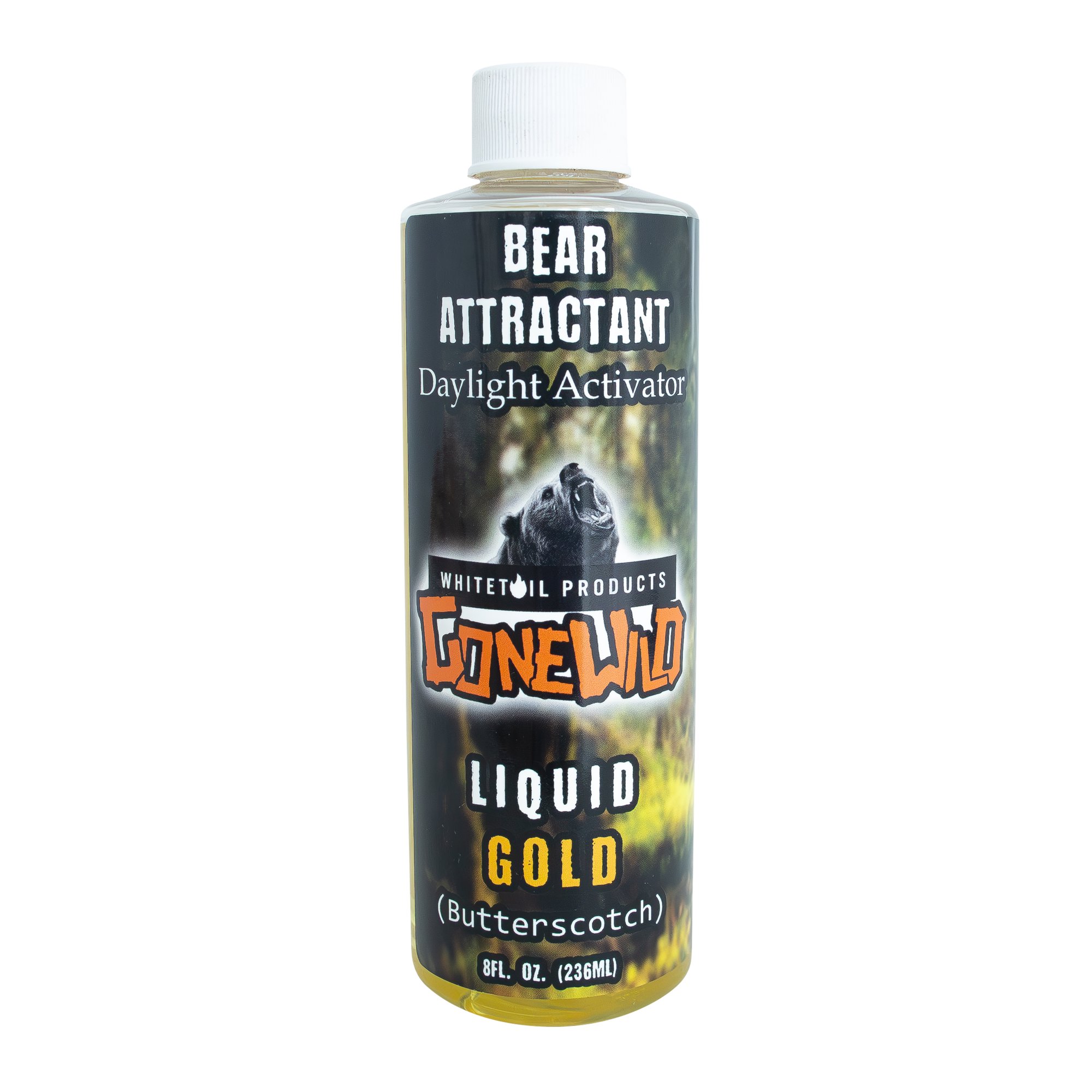 Whitetail Products Gone Wild Liquid Gold Concentrated Butterscotch Caramel Bear Attractant 8oz Bottle G7318