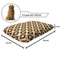 thumbnail image 2 of Ikat Pet Bed, Geometric Pattern with Indonesian Rhombus Shapes Image Vibrant Color Palette, Resistant Pad for Dogs and Cats Cushion with Removable Cover, 24" x 39", Orange Yellow Indigo, by Ambesonne, 2 of 4