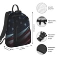 thumbnail image 2 of Fotbe American Flag Waving Print Mochila Ligera para Hombres y Mujeres - Duradera y Resistente al Agua, Ideal para Escuela, Trabajo, Viajes y Uso Diario, 2 of 7