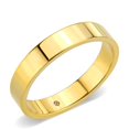 thumbnail image 1 of IP Gold Stainless Steel Ring with Top Grade Crystal, Clear - Size 5, 1 of 1