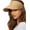 Khaki, variant on Womens Sun Visor Hat Straw Sun Visors for Women Summer Packable Ponytail Beach Hats for Women Travel UPF 50+