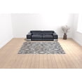 thumbnail image 2 of HomeRoots 514494 9 x 12 ft. Ivory Gray & Taupe Geometric Power Loom Stain Resistant Rectangle Area Rug, 2 of 5