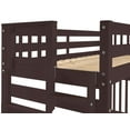 thumbnail image 6 of Bedz King Bunk Beds Twin over Full Mission Style with End Ladder and a Full Trundle, Dark Cherry, 6 of 9