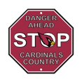 thumbnail image 1 of Arizona Cardinals Plastic Stop Sign, 1 of 1
