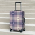 thumbnail image 6 of Pofeuu Heart Check Plaid Print Luggage Suitcase Cover Protector Luggage Washable Covers Aesthetic for 18/24/28/32 inch Luggage（No luggage included）-Medium, 6 of 7