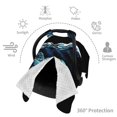 thumbnail image 3 of Car Seat Cover Baby, Ocean Turtle Baby Car Seat Cover for Baby Boys Girls Newborn , Infant Car Seat Canopy Cover Nursing Breastfeeding Cover Warm Blanket, 3 of 7