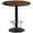 Walnut, variant on Flash Furniture 42'' Round Black Laminate Table Top with 24'' Round Bar Height Table Base and Foot Ring