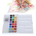 thumbnail image 3 of Watercolor Pigment Set, Card Making Pearlescent Watercolor Paint  Easy To Use  for School for Studio 18 Colors Conventional Paint + 6 Colors Pearlescent Paint, 3 of 7