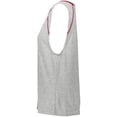 thumbnail image 4 of Holloway XS Juniors' Gunner Shirt Athletic Heather/Scarlet 229379, 4 of 4