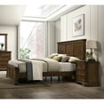 thumbnail image 3 of Traditional 3 Bedroom : Queen Size Bed & Nightstands, Brown Panel Nightstands In Classic Antique Finish, 3 of 6