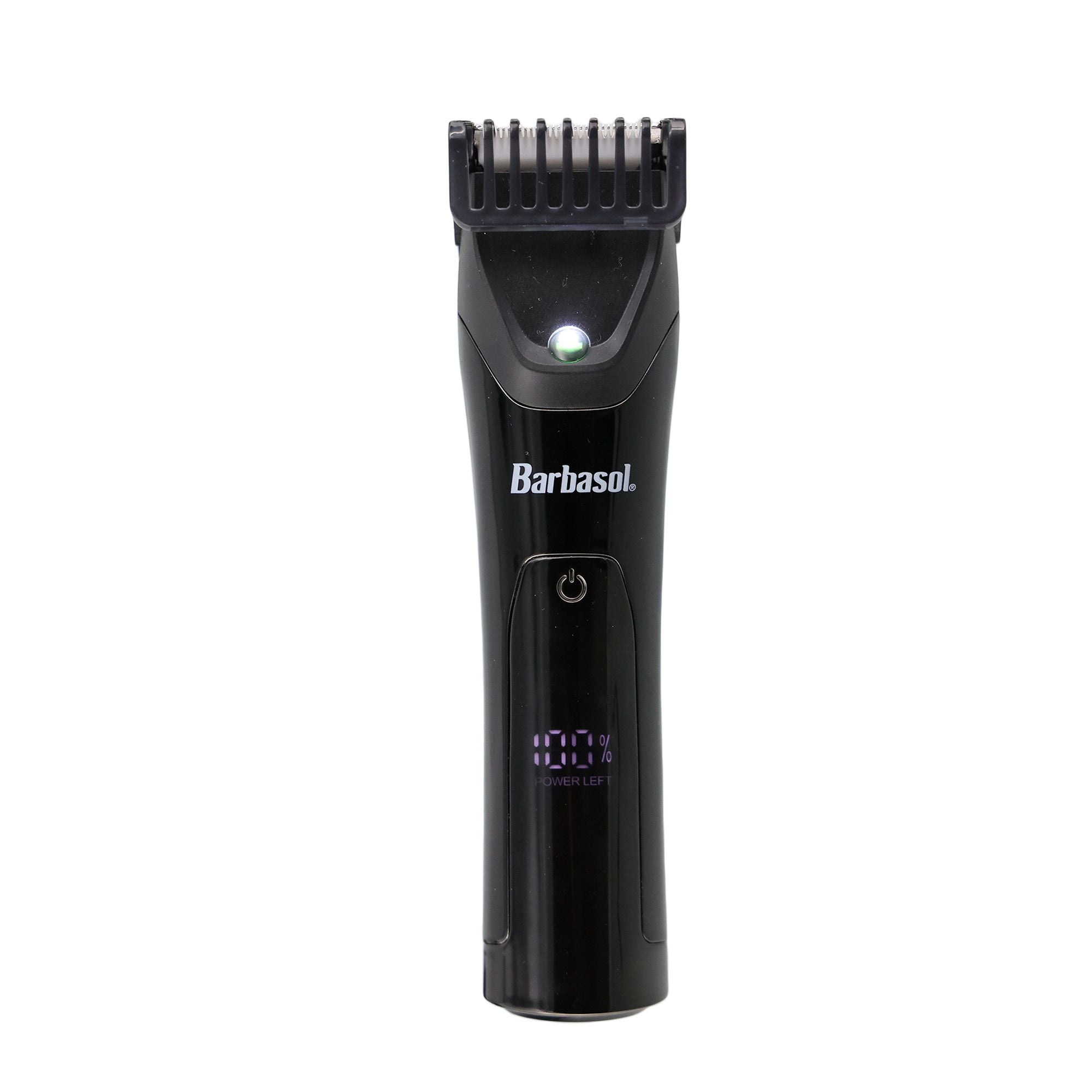Barbasol Rechargeable LCD Beard Trimmer with Ceramic Blade and LED Light