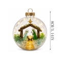 thumbnail image 5 of MYUNNIL Glowing Christmas Ornament Ball, 3.14" Mini Shatterproof Light-Up Angel Clear Globe Pendant with Warm LED Light for Xmas Tree Home Party Decor, 5 of 5