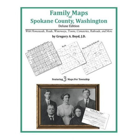 Family Maps of Spokane County Washington (Paperback)