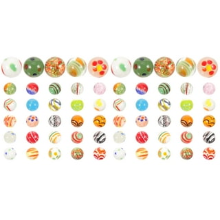 30pcs Round Marbles Beads Colored Glass Marbles Children Glass Balls Playthings Small Colored Marbles, Size: 1.6X1.6cm