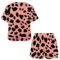 thumbnail image 3 of Leopard Print Pattern Print Women'S Pajamas Set Summer Sleepwear Sets 2 Piece Lounge Set, 3 of 7