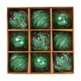 thumbnail image 3 of Juego de 9 adornos navideños irrompibles para bolas de árbol de Navidad, 8 cm, 3 of 5