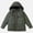 Army Green, variant on Kids Boys Hooded Puffer Parka with Soft Lining Warm Outerwear Size 5T