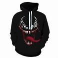 thumbnail image 5 of Venom spring and autumn men's 3D printing Venom hooded hoodie, 5 of 5