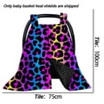 thumbnail image 2 of Funda térmica para cesta de bebé con estampado de leopardo, funda para carrito, funda para asiento infantil, 2 of 5
