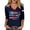 Navy, variant on AJGRHE Women's T-Shirts Patriotic Graphic Print T Shirt Raglan Sleeve Casual Top For Independence Day Celebration And Summer Outfit Red S