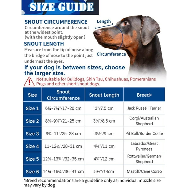 Muzzle size for german shepherd cheap