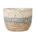 thumbnail image 4 of Flower Pot Yard Potted Flowers Rattan Flower Desktop Soil Cultivation Handmade Rattan Durable Eco-Friendly Built-In Soil System Indoor Outdoor Home Office Garden Decor, 4 of 6