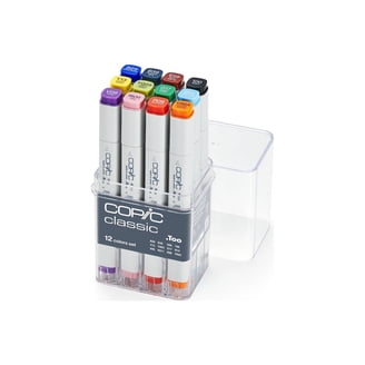 Copic Classic Marker Set, 12-Colors, Basic, Multicolored - Walmart.com