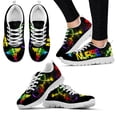 thumbnail image 1 of Zapatillas deportivas de moda con diseño de doodle de ic, zapatos negros con estampado de enfermera, zapatos planos con cordones para mujer, zapatos médicos, 1 of 6