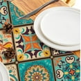 thumbnail image 5 of Boho Bohemian Table Runner 72 Inches Long, Vintage Seasonal Table Runners for Party Kitchen Dining Coffee Table Bedroom Dressers Indoor Outdoor, Machine Washable (Bohemian B, 13” x 72”), 5 of 6