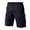 Navy, variant on Fewfanhot Men's Big & Tall Multi-Pocket Cargo Shorts, Elastic Waist Drawstring Casual Outdoor Summer Shorts, S-5XL