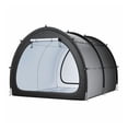 thumbnail image 2 of Bike Storage Tent 5+ Bikes Outdoor Waterproof Tent Fan Shaped Bicycle Shelter with Fiberglass Poles & Ventilation, 2 of 9