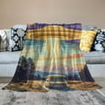 thumbnail image 2 of Autua Flying Saucer Super Soft Blanket, Ideal Gifts for All Seasons, Flannel Fabric, Heat Transfer Printing, Multiple Sizes, High Quality Material, Multi-Purpose, Easy Care 60x80in, 2 of 6