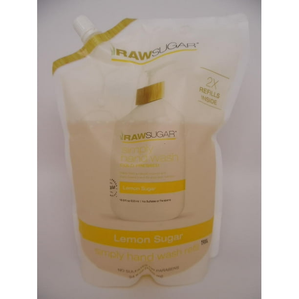 Raw Sugar Liquid Hand Soap Refill Lemon Sugar No Sulfates or