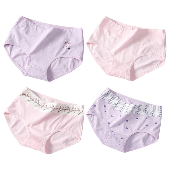 4 piezas de algodón estudiante informes de algodón para algodón ropa interior de algodón para algodón