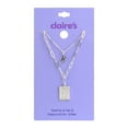 thumbnail image 2 of Claire's Girls Silver Pisces Zodiac Sign Necklace Set, Lobster Closure, 2-Pack, 2 of 6