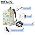 thumbnail image 4 of Yiaed Watercolor Wildflowers Print Backpack, Premium Laptop Backpack, Travel Backpack for Women, Lightweight Backpacks, Comfortable Back Pack-Medium, 4 of 7
