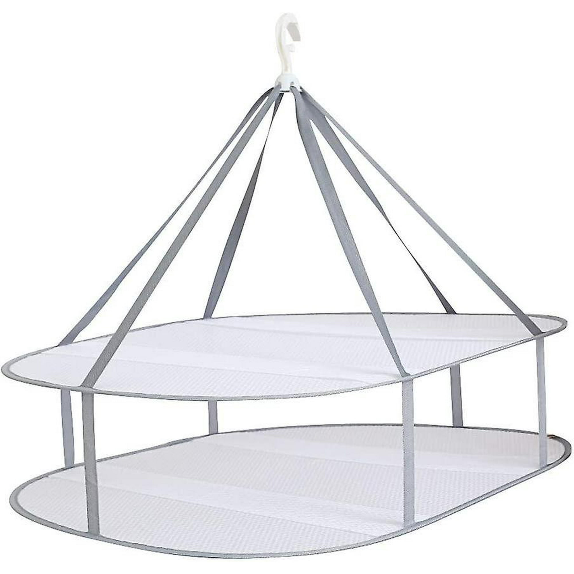 Lishi 2 Tier Collapsible Mesh Sweater Drying Rack Walmart
