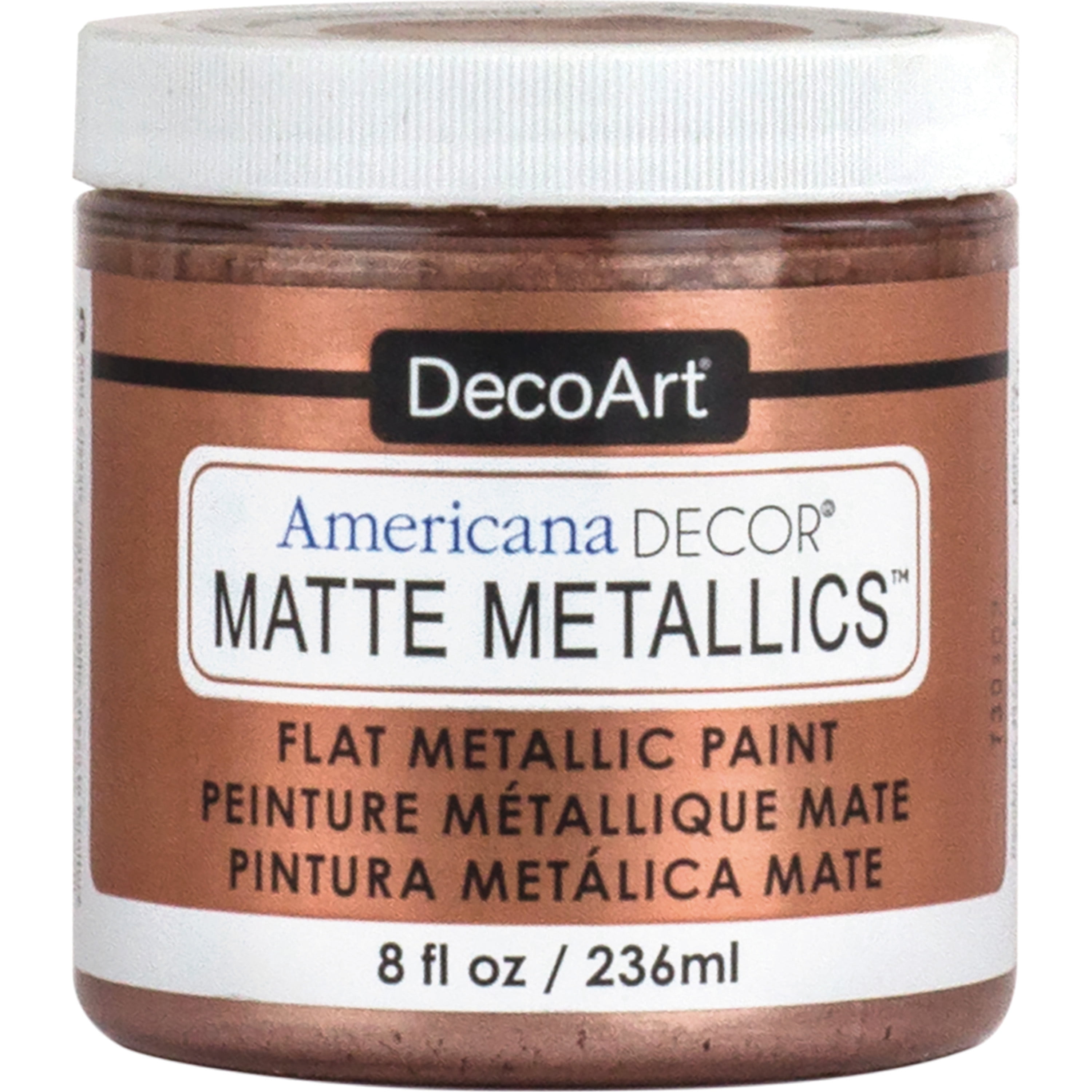 DecoArt Americana Decor Matte Metallic Paint, Rose Gold
