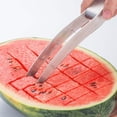 thumbnail image 2 of Cortador de sandía Injueey Acero inoxidable rebanador de frutas, 2 of 6