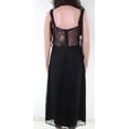 thumbnail image 2 of DANIELLE BERNSTEIN Womens Black Lace Sheer Zippered Sleeveless Sweetheart Neckline Midi Party Fit + Flare Dress M, 2 of 4