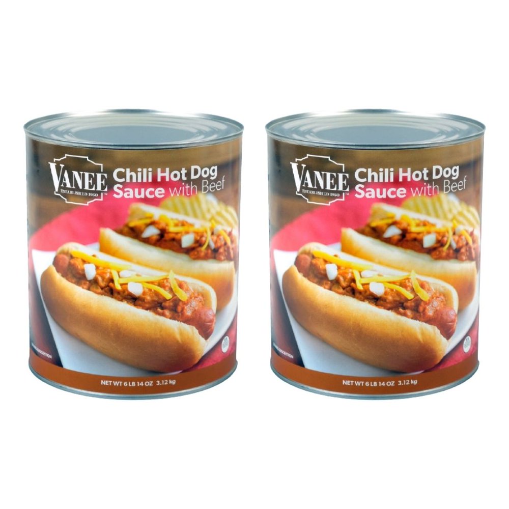 Vanee Chili Hot Dog Sauce With Meat, 110 Ounces, Pack of 2 Walmart