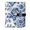 Blue White Peony, variant on DIY Rainbow Magic Printed Microfiber Leather Notebook 9.2x6.7" Refillable Binder Journal with Pen Loop&Pockets 100 Sheets