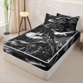 thumbnail image 2 of Homewish Extreme Sport Motocross Zipper Full Size Comforter Sets with Fitted Sheet and 2 Pillowcases,Wild Animal Eagle Zipper Bedding Set For Men Women,Reversible,4 Pieces, 2 of 7
