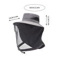 thumbnail image 5 of Mosquito Net Sun Hat for Men Women, UPF 50+ Sun Protection Wide Brim Boonie Hats with Neck Flap Outdoor Fishing Hiking Hat, 5 of 6