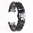 thumbnail image 4 of Correa de cerámica de 22mm para reloj Armani Ar1400 Ar1410 Ar1402 Ar1401, pulsera para hombre y mujer, cinturón, botón de mariposa blanco y negro, 4 of 4