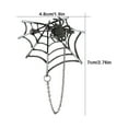thumbnail image 3 of Destyer Cobweb Brooch Women Brooches Unisex Exquisite Spider-web Chain Pin, 3 of 6