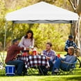 thumbnail image 3 of Gymax 10ft X 10ft Pop Up Tent Slant Leg Canopy W/ Roll-up Side Wall White, 3 of 10