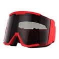 thumbnail image 1 of Skiing Protection Goggles, Anti Fog Air  System Adjustable Belt Ultra Wide View Field Ski Goggles  For Snowboarding Black Frame Grey Lens,Black Frame Silver Lens,Black Frame Red, 1 of 8